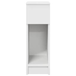 Berkfield Home Bedside Cabinets with Drawer 2 pcs White 20x36x60 cm - Size: 20 x 36 x 60 cm - thumbnail 4