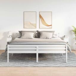 Berkfield Home Bedside Cabinets with Drawer 2 pcs White 20x36x60 cm - Size: 20 x 36 x 60 cm - thumbnail 3