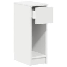 Berkfield Home Bedside Cabinets with Drawer 2 pcs White 20x36x60 cm - Size: 20 x 36 x 60 cm - thumbnail 6