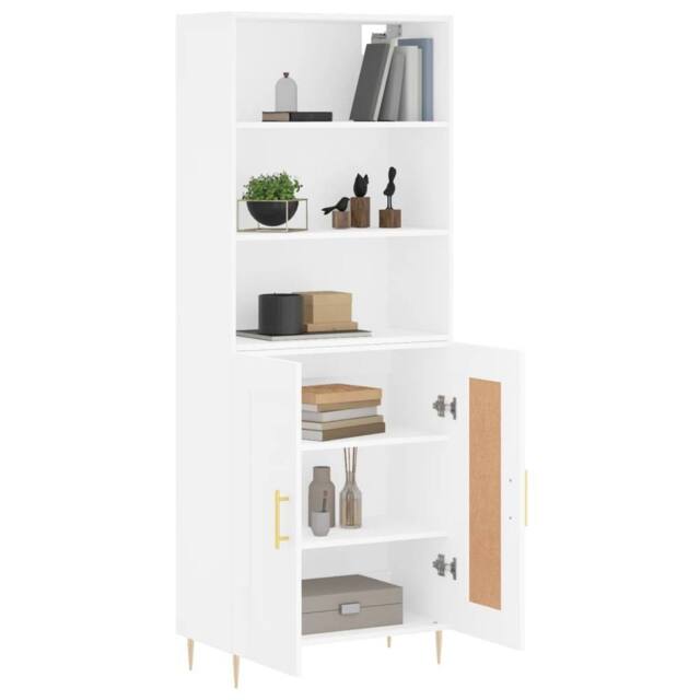 Berkfield Home Highboard White 69.5x34x180 cm Engineered Wood - image 1