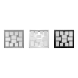 Orsina White Multi Photo Frame, Glass Front 12 Photos Display, Versatile Landscape, Portrait, & Square Photos Holder in Black - thumbnail 2