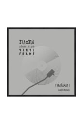 "nielsen Vinyl 12"" LP Record Album Display Frame, Aluminium, 32x33cm in Jet Black - Size: 32x33 cm" - thumbnail 1