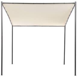 Wyld and Coco Pergola - Beige Polyester Canopy Powder-Coated Steel 282 x 294 cm - thumbnail 2