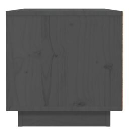 Berkfield Home Bedside Cabinet Grey 40x34x35 cm Solid Wood Pine - Size: 40 x 34 x 35 cm - thumbnail 6
