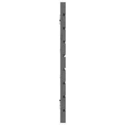 Berkfield Home Wall Headboard Grey 206x3x63 cm Solid Wood Pine - Size: 206 x 3 x 63 cm - thumbnail 5