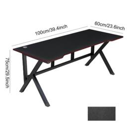 Ventryn Computer Desk Laptop PC Study Table Home Office Workstation in Black - thumbnail 2