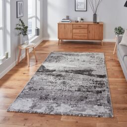 The Rug Shop UK Modern Easy To Clean Stain-Resistant Area Rug in Grey - Size: 200 cm x 290 cm - thumbnail 1