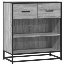 Berkfield Home Sideboard Grey Sonoma 68x35x76 cm Engineered Wood - Size: 68 x 35 x 76 cm - thumbnail 2