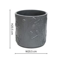 Royal Botanic Gardens Kew Kew Stoneware Meadow Planter Midnight 21cm in Grey - thumbnail 6