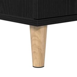 Berkfield Home Modern Bathroom Cabinet Black Oak 30x30x190 cm Engineered Wood - Size: 30 x 30 x 190 cm - thumbnail 9
