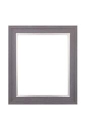 Frames & Mirrors 4U Scandi Limed White Picture Photo Frame A4 in Mid Grey - thumbnail 1