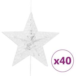 Berkfield Home LED Star Curtain Fairy Lights 200 LED Blue 8 Function - thumbnail 4
