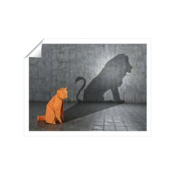 "Warren Reed - Designer Hidden Potential - Lion Unframed Art Print - Size: W12"" x H16""" - thumbnail 1