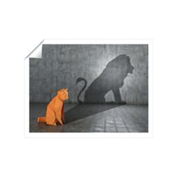 "Warren Reed - Designer Hidden Potential - Lion Unframed Art Print - Size: W12"" x H16""" - thumbnail 2