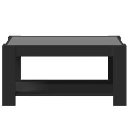 Berkfield Home Coffee Table with LED Black 93x53x45 cm Engineered Wood - Size: 93 x 53 x 45 cm - thumbnail 6