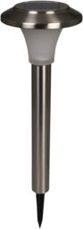 Luxform Calais Solar Post Light in S/Steel in Silver - thumbnail 1