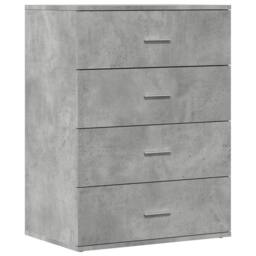 Berkfield Home Sideboard Concrete Grey 60x39x80 cm Engineered Wood - Size: 60 x 39 x 80 cm - thumbnail 2