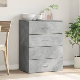 Berkfield Home Sideboard Concrete Grey 60x39x80 cm Engineered Wood - Size: 60 x 39 x 80 cm - thumbnail 3