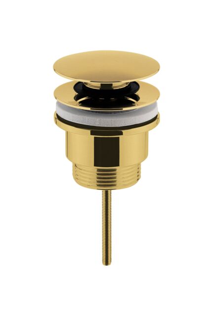 Balterley Universal Push Button Basin Waste Slotted UnslottedBrushed Brass in Metallics - image 1