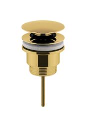 Balterley Universal Push Button Basin Waste Slotted UnslottedBrushed Brass in Metallics - thumbnail 1