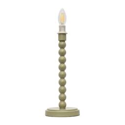 First Choice Lighting Set of 2 Bobbin - Sage Green Table Lamp Bases - thumbnail 2