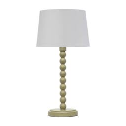 First Choice Lighting Set of 2 Bobbin - Sage Green Table Lamp Bases - thumbnail 5