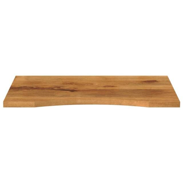 Berkfield Home Beautiful Desk Top with Curve 80x60x2.5 cm Solid Wood Rough Mango in Brown - image 1