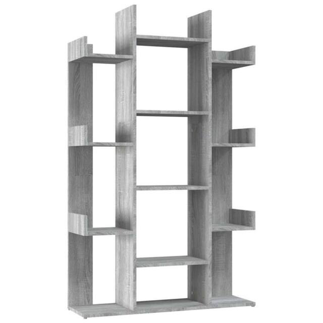 Berkfield Home Book Cabinet Grey Sonoma 86x25.5x140 cm Engineered Wood - image 1