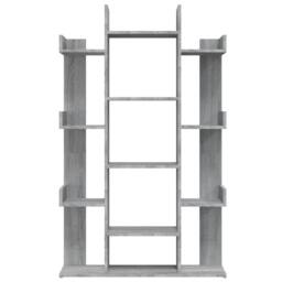 Berkfield Home Book Cabinet Grey Sonoma 86x25.5x140 cm Engineered Wood - thumbnail 5