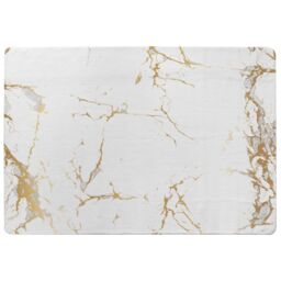 Benjamin Tate Design Golden Marble Designer Rug in Natural - Size: Large