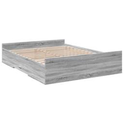 Berkfield Home Modern Bed Frame with Drawers without Mattress Grey Sonoma 160x200 cm - thumbnail 6
