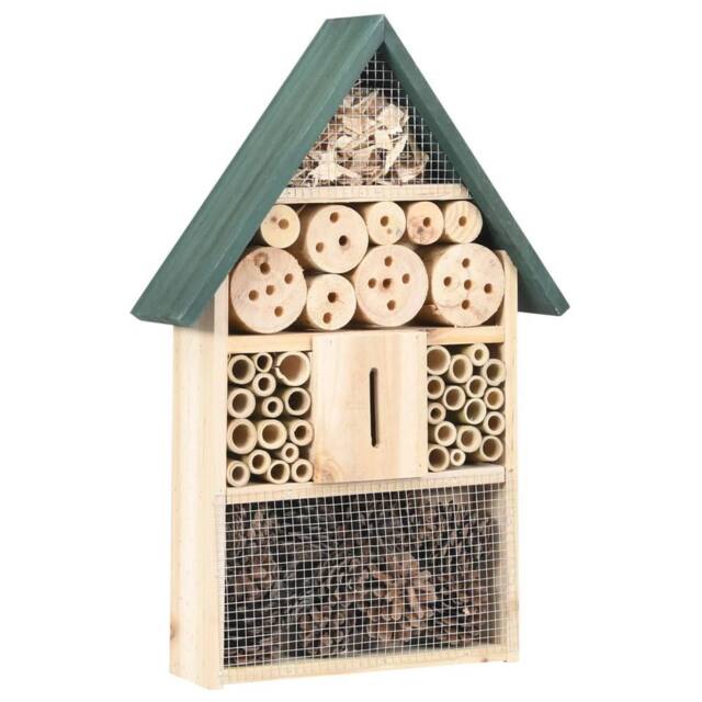 Berkfield Home Insect Hotel 31x10x48 cm Firwood in Brown - Size: 31 x 10 x 48 cm - image 1