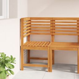 Berkfield Home Garden Chair Corner Solid Wood Acacia in Brown - thumbnail 3