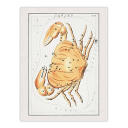 "Artery8 Vintage Cancer Constellation Illustration Hall Wall Art Poster Print in White - Size: W12"" x H16""" - thumbnail 1