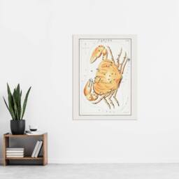 "Artery8 Vintage Cancer Constellation Illustration Hall Wall Art Poster Print in White - Size: W12"" x H16""" - thumbnail 4