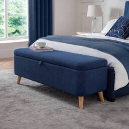 Cheshire Premium Nordica Blanket Box in Blue - thumbnail 3