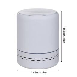 KORVIXA Large Capacity Trash Can in White - Size: 1000L - thumbnail 2