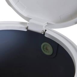 KORVIXA Large Capacity Trash Can in White - Size: 1000L - thumbnail 5