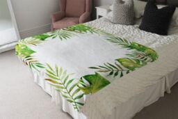 Benjamin Tate Design Botanical Blanket in Natural - Size: 120 cm x 150 cm - thumbnail 3