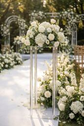 Living and Home Acrylic Wedding Center Flower Rack in Clear - thumbnail 2