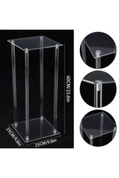 Living and Home Acrylic Wedding Center Flower Rack in Clear - thumbnail 6