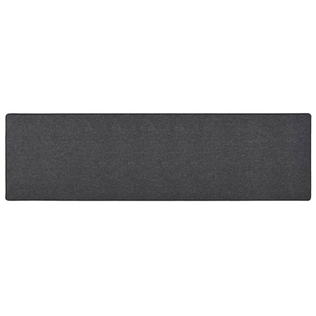 Berkfield Home Carpet Runner Anthracite 80x300 cm in Black - Size: 100 cm diameter - image 1