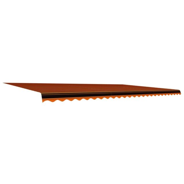 Berkfield Home Awning Top Sunshade Canvas Orange & Brown 600x300 cm - image 1