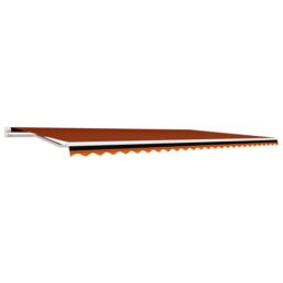 Berkfield Home Awning Top Sunshade Canvas Orange & Brown 600x300 cm - thumbnail 2