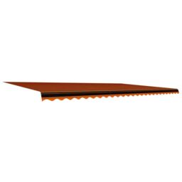 Berkfield Home Awning Top Sunshade Canvas Orange & Brown 600x300 cm