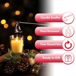 Marco Paul Stag Metal Handle Candle Snuffer in Silver - thumbnail 4