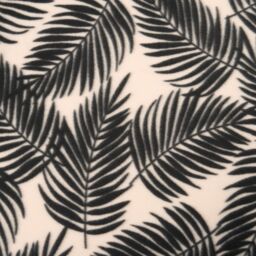 OHS Palm Leaf Throw Over Bed Blanket Soft Garden Chair Fleece Warm Travel Bedspread in Natural - thumbnail 6