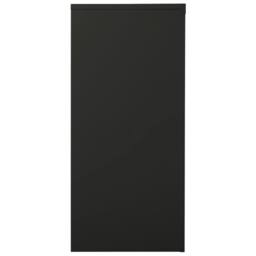 Berkfield Home Sliding Door Cabinet Anthracite 90x40x90 cm Steel in Black - Size: 90 x 40 x 90 cm - thumbnail 3