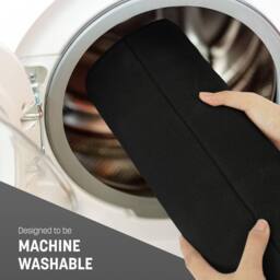 Keplin Memory Foam Bath Mat, Ultra-Soft, Highly Absorbent, Non-Slip, 60x90cm in Black - Size: 60 cm x 90 cm - thumbnail 6