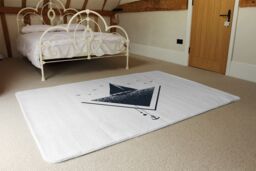 Benjamin Tate Design Sailboat At Sea Designer Rug in Natural - Size: Large - thumbnail 3